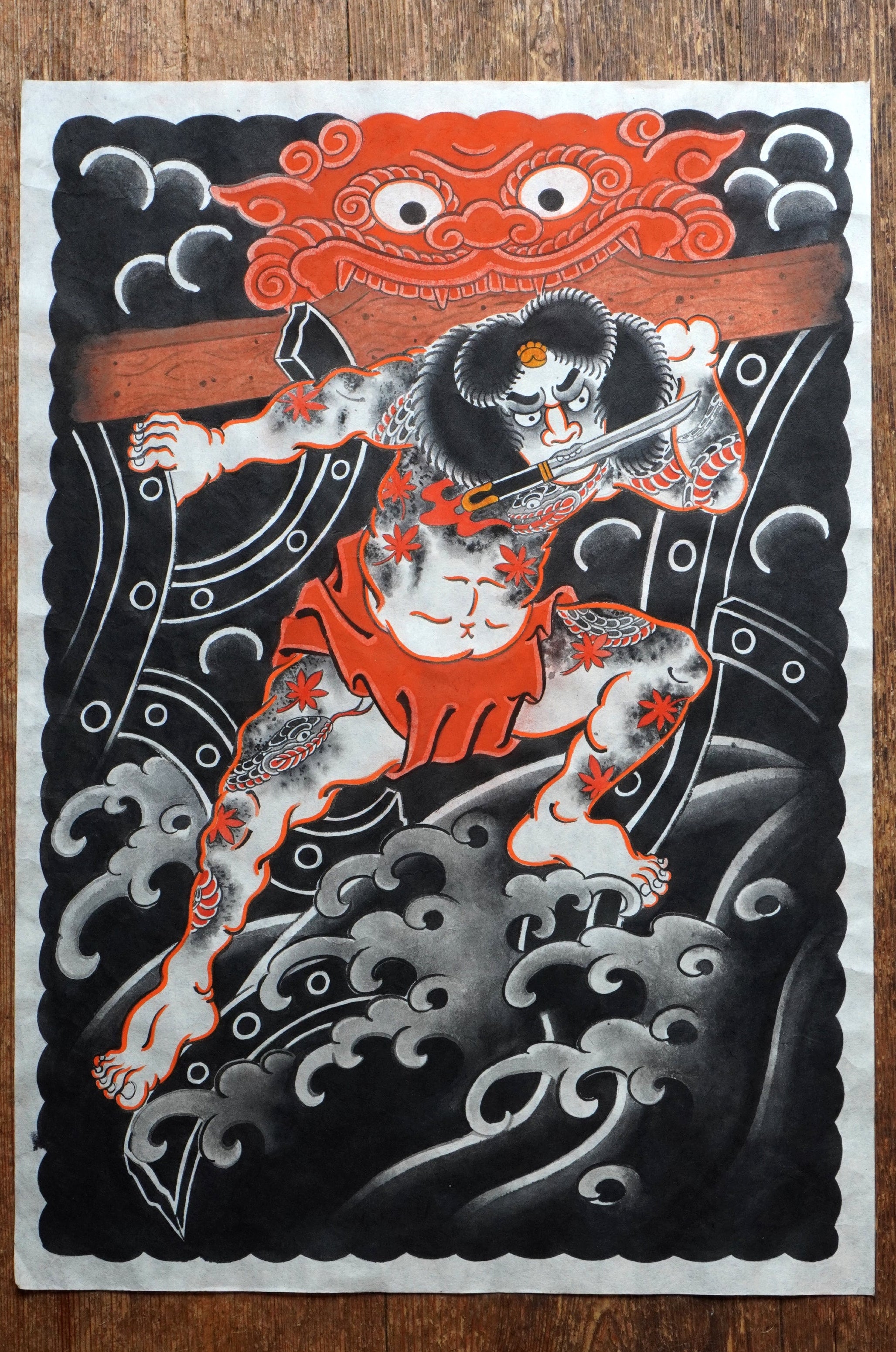Original Chojun Painting – Traditional Art on Kozo Paper
